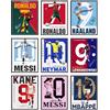 BigWig Prints Poster di Calcio - Messi e Ronaldo per Camera da Letto dei Ragazzi, Arte da Parete Murale