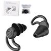 HSTWODE HTWODE Quiet 2 tappi per le orecchie Ultrabequeme-40 dB riutilizzabili, per il sonno, la concentrazione, i viaggi, la sensibilità del rumore (bianco, adulti)