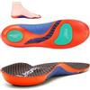 Leebey Solette Ortopediche Supporto per Arco Scarpe Plantari Ortopedici Plantare Piede Piatto per Sperone Calcaneare, Piedi Piatti, Fascite Plantare, Dolore al Piede Donna Uomo Arancione 39-40 EU