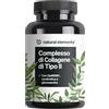natural elements Collagene Tipo 2 Complex - con Vitamina C, D e Zinco per Ossa, Articolazioni e Cartilagine - UC-II Collagene Naturale e OptiMSM - Sviluppato e Testato in Laboratorio in Germania