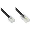 Good Connections® DSL - Cavo modem RJ45 a RJ11/RJ 14, 10 m, colore: Nero