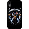 Animal Rock & Roll Graphic Concert Punk Custodia per iPhone XR Doberman Heavy Metal Dog Rock N Roll Angry Music Festival