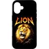 Animal Rock & Roll Graphic Concert Punk Custodia per iPhone 16 Concerto di musica rock animale Lion Heavy Metal anni '80 Rock N Roll