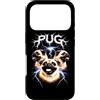 Animal Rock & Roll Graphic Concert Punk Custodia per iPhone 17 Pro Pug Lover, concerto Heavy Metal Dog Rock n Roll Angry Music