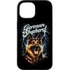 Animal Rock & Roll Graphic Concert Punk Custodia per iPhone 15 Pastore Tedesco Heavy Metal Dog Rock N Roll Musica Punk