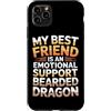 Emotional Support Bearded Dragon Do Not Custodia per iPhone 11 Pro Max Supporto emotivo Drago Barbuto