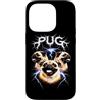 Animal Rock & Roll Graphic Concert Punk Custodia per iPhone 14 Pro Pug Lover, concerto Heavy Metal Dog Rock n Roll Angry Music