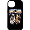 Animal Rock & Roll Graphic Concert Punk Custodia per iPhone 13 Great Dane Heavy Metal Angry Music Rock n Roll Concerto Punk
