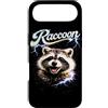 Animal Rock & Roll Graphic Concert Punk Custodia per iPhone Air Raccoon Heavy Metal 80s Animal Rock N Roll concerto di musica