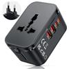 Romon Adattatore Universale Da Viaggio, Presa Universale Da Viaggio Con 2 USB-A E 2 USB-C, Adattatore Internazionale Per UE UK USA Australia, Alimentazione Per Telefoni E Laptop