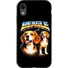 Animal Rock & Roll Graphic Concert Punk Custodia per iPhone XR Concerto di musica arrabbiata per cani Beagle Heavy Metal Rock N Roll