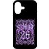 Class of 2026 Futuristic Techno-Punk Str Custodia per iPhone 17 Senior 2026 26 Laurea Cyber Goth Heavy Metal Streetwear