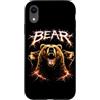 Animal Rock & Roll Graphic Concert Punk Custodia per iPhone XR Bear Heavy Metal 80s - Chitarra elettrica Metalhead Rock Music