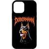 Animal Rock & Roll Graphic Concert Punk Custodia per iPhone 12 mini Doberman Heavy Metal Dog Rock N Roll Angry Music Festival