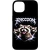 Animal Rock & Roll Graphic Concert Punk Custodia per iPhone 13 Raccoon Heavy Metal 80s Animal Rock N Roll concerto di musica