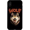 Animal Rock & Roll Graphic Concert Punk Custodia per iPhone XS Max Wolf Heavy Metal 80s Animal Rock N Roll concerto di musica