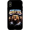 Animal Rock & Roll Graphic Concert Punk Custodia per iPhone X/XS Bear Heavy Metal 80s - Chitarra elettrica Metalhead Rock Music