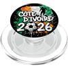 Ivory Coast World Costa d'Avorio 26 Fan Paint Splash Costa d'Avorio Bandiera Graffiti PopSockets PopGrip per MagSafe