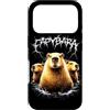 Animal Rock & Roll Graphic Concert Punk Custodia per iPhone 17 Pro Capybara Heavy Metal, musica rock anni '80, concerto Metalhead