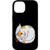 Cat Meow mackerel animal paw Pet cute dr Custodia per iPhone 14 Il gatto si trova rannicchiato con cuori