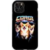 Animal Rock & Roll Graphic Concert Punk Custodia per iPhone 11 Pro Corgi Heavy Metal Angry Music Rock n Roll Concerto Punk