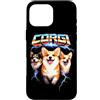 Animal Rock & Roll Graphic Concert Punk Custodia per iPhone 16 Pro Max Corgi Heavy Metal Angry Music Rock n Roll Concerto Punk