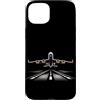Funny Airline Plane Pilot Graphic Men Ki Custodia per iPhone 15 Plus Compagnia aerea pilota di volo di atterraggio pista di atterraggio