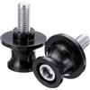 Leiwee Cavalletto Moto Posteriore, Nottolini Cavalletto Moto in Alluminio CNC M8, Set da 2 Pezzi con Attacco Universale, Supporto per Motocicletta Antiruggine e Anticaduta