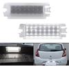 BHZNGD Luce Targa a LED, 2 Pezzi 12V Bianco 6000K Senza Errori Lampada Targa Fanale Posteriore Compatibile con Dacia Sandero I 08-12 Logan I 04-12 per R/enault C/lio II 2001-2004,OEM#7700433414