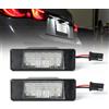 BHZNGD Set di 2 luci targa Compatibile con Nissan X-Trail T31 Qashqai J10 J11 Juke F15 Primera P12 Pathfinder R51 Rogue Sport Versa Armada Q50