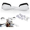 JFG RACING Paramani Moto,Protezione Manubrio Manopole Paramano Alluminio per Moto Strada Moto Sport Scooter Quad Dirt Bike Motocross MX Enduro KLX KX CRF YZ DRZ DR HAWK 250 125 350 650-Bianco