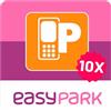 T TAKONE TAKONE EasyPark Vignette Sticker - 10 X adesivi rimovibili 80 × 80 mm, senza residui e resistenti ai raggi UV, per parabrezza