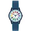 Cander Berlin MNA 0130 M Orologio da polso per bambini in velcro, orologio da polso per bambini e ragazze, 3 ATM, impermeabile, analogico, blu