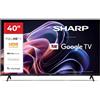 Sharp Televisore Smart TV Sharp Aquos QLED 40 FHD Full HD Google TV Android WiFi