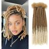 DXdixiu Dreadlock Extensions Synthetic Hair 30 Strands 100% Full Handmade Permanent Loc Extension Hair for Women/Men/Kids Daily Wear & Parties (27-613)