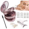 BKEPDY Set Ciglia Magnetiche Riutilizzabili Naturali Leggere Ciglia Finte Autoincollanti Doppio Magnete Applicatore Incluso