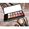 Powersell Professional Makeup, Palette Ombretti per il Trucco ad Elevata Pigmentazione, 12 Tonalità, Effetto Matte, Perlato, Metallizzato, Satinato e Scintillante - Custodia in Metallo Animalier