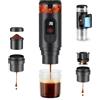 GJCrafts Macchina Caffe Portatile, Caffettiera Portatile 2-in-1 con batteria Staccabile 7650 mAh, 20 Bar, Autoriscaldante,USB-C, con Caffè Macinato e Capsule