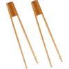Ktnyl 2 Pezzi Pinze di Bambù, Pinze da Cucina, Pinze da Cucina in Legno, Morsetto in Bambù e, Tenaglie in Legno per Cucina (Marrón)