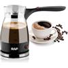 BORDEAG Caffettiera Elettrica Turca Con Maniglia, 500ml Caffettiera Elettrica Caffettiera, Caffettiera Turca, Caffettiera Espresso Induzione Con In Acciaio Inox Viaggio