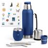BARGRIN Kit Mate Argentino - Yerba, Lampadina, Prodotti Argentini, Blu