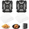 mumisuto Parti Di Ricambio Per Friggitrice Ad Aria Ninja SL401 Doublestack Xl A 2 Cestelli, 2 Pezzi Di Cremagliera Per Friggitrice Ad Aria, Accessori Per Friggitrice Ad Aria Per Arrosti