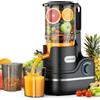 AIRMSEN Estrattore di Succo a Freddo Elettrico, Slow Juicer con Imboccatura Extra Large da 147 Mm, Capacità di 2,1 L, Motore da 300 W, Tecnologia a Spirale Lenta Migliorata 7+1