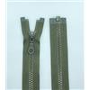 LIL Li YKK, Chiusura lampo con denti in plastica n. 5, misura media, divisibile, 223 verde scuro, 80 cm