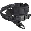Mifz Cinghia Fucile Cinghia Softair Cinturino per Pistol Cinghia 550 Paracord Tracolla per Pistola Imbracatura a 2 Punti Cinghia 1 Punto Airsoft Gun Sling (Black-B)