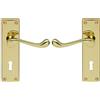 Carlisle Brass Leva vittoriana su piastra posteriore, 57 mm c/c, in ottone, include un paio di maniglie e fissaggi, oro, 15,5 x 4,1 x 5,8 cm, CBS54/BP