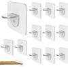 Rairsky 12 Pezzi Pioli di Supporto per Mensola, Supporti per Mensole Armadio, senza Perforazione, Pioli Adesivi Staffa per Mensola, Pioli Adesivi per Supporto, Utilizzato in Armadi, Libreria, guardaroba