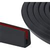 SDLDEER 3 mm x 3 m, protezione bordi in gomma, profilo di protezione bordi in EPDM per lamiere, porte auto, porte, finestre, piastre metalliche