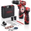 TEENO 16,8 V Kit trapano-smerigliatrice a percussione a batteria con 25 + 1(45 Nm)
