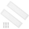 PATIKIL 2 Pezzi 12 X 3 Inch Griglia Di Ventilazione Per Porte Bianco